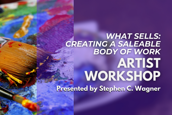 event graphic for the What Sells artist workshop