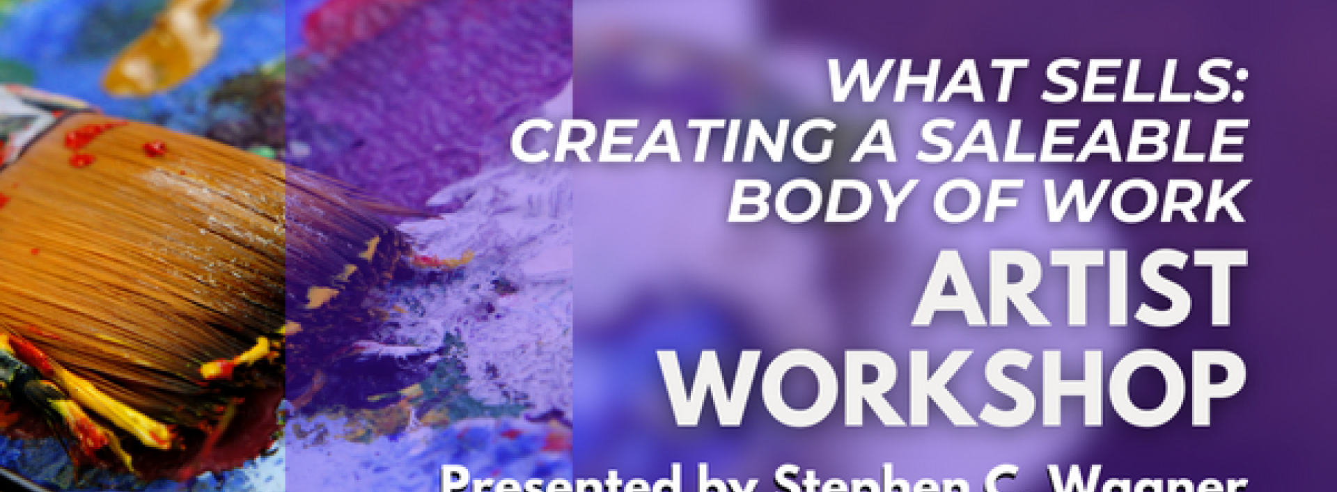 event graphic for the What Sells artist workshop